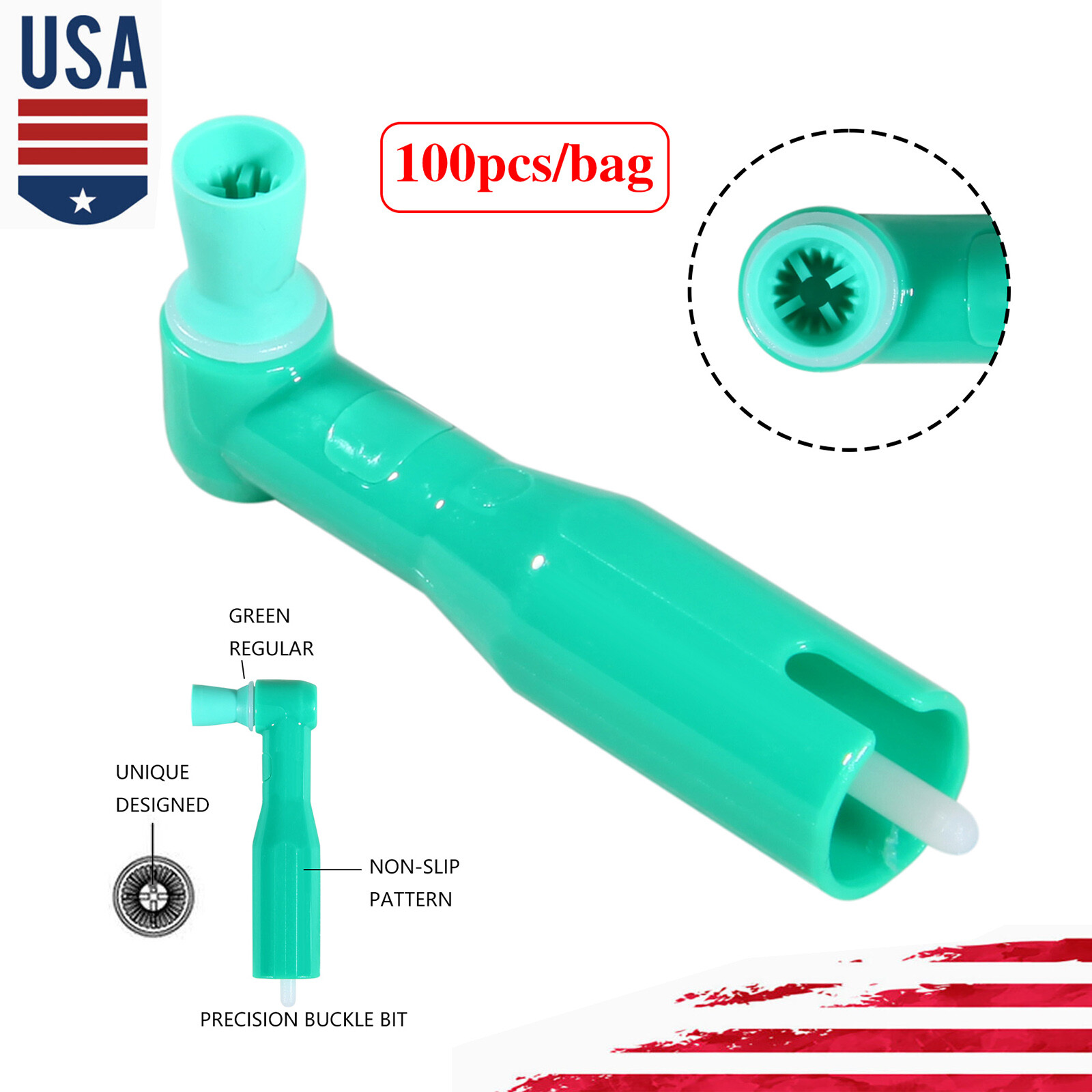 100Pcs DISPOSABLE PROPHY ANGLES BX/100 PROANGLE SOFT CUP 90°