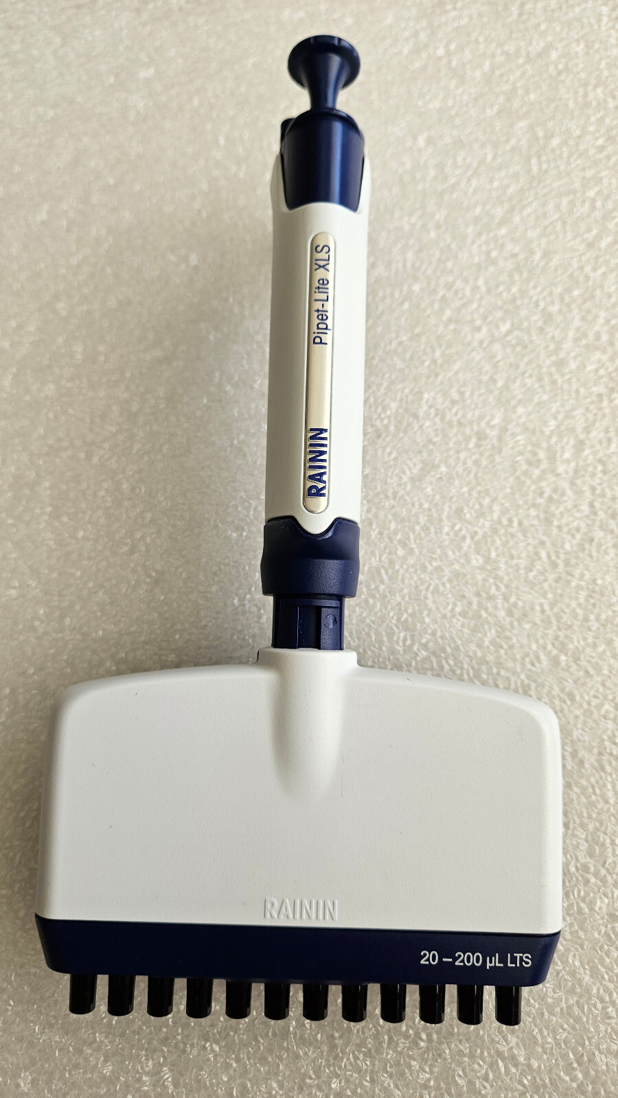 Rainin Pipet-lite XLS L200 20-200 uL LTS 12-Ch Multichannel Calibrated New Seal