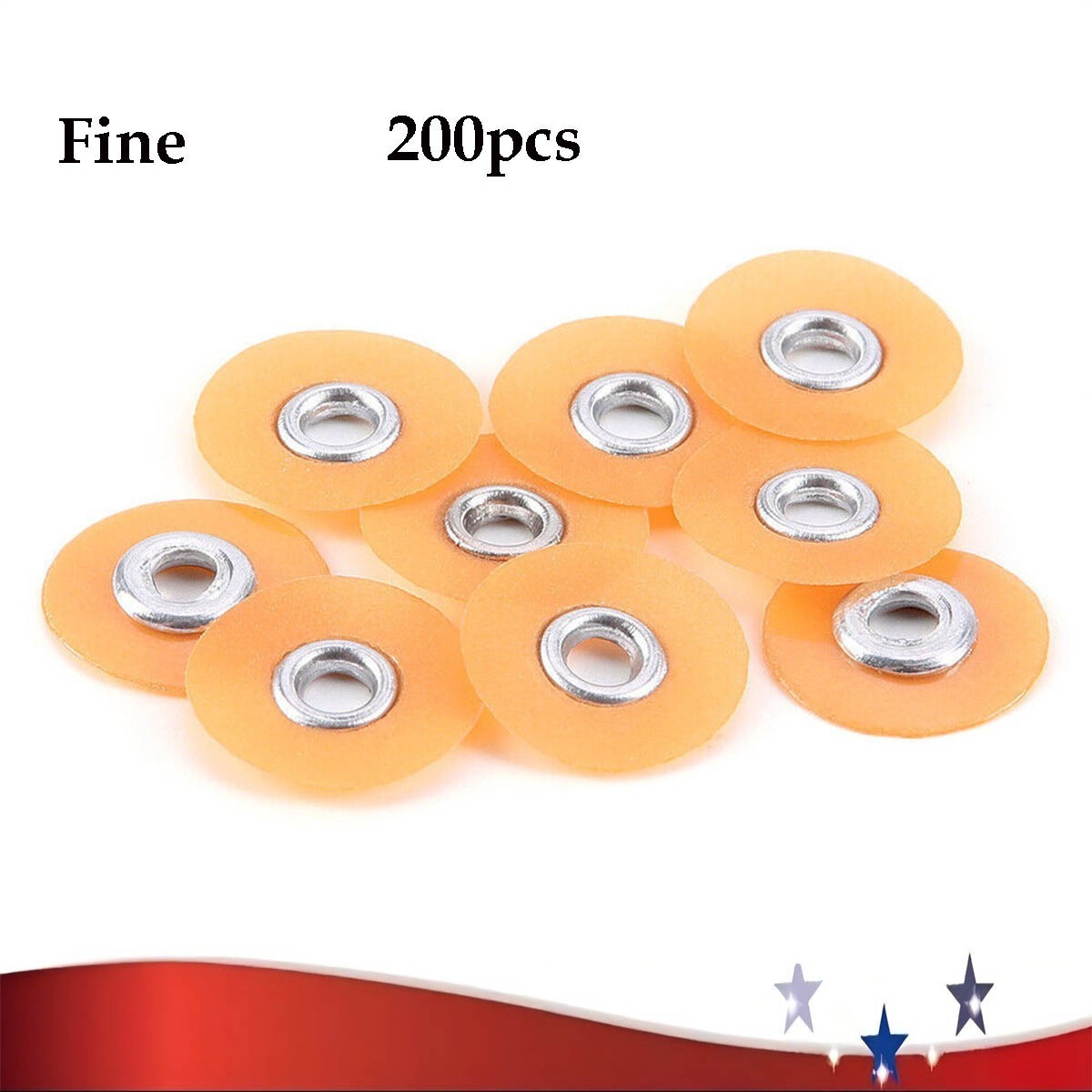 Dental Sof-Lex Extra Thin Composite Finishing Polishing Discs 12.7mm Fine 200PCS