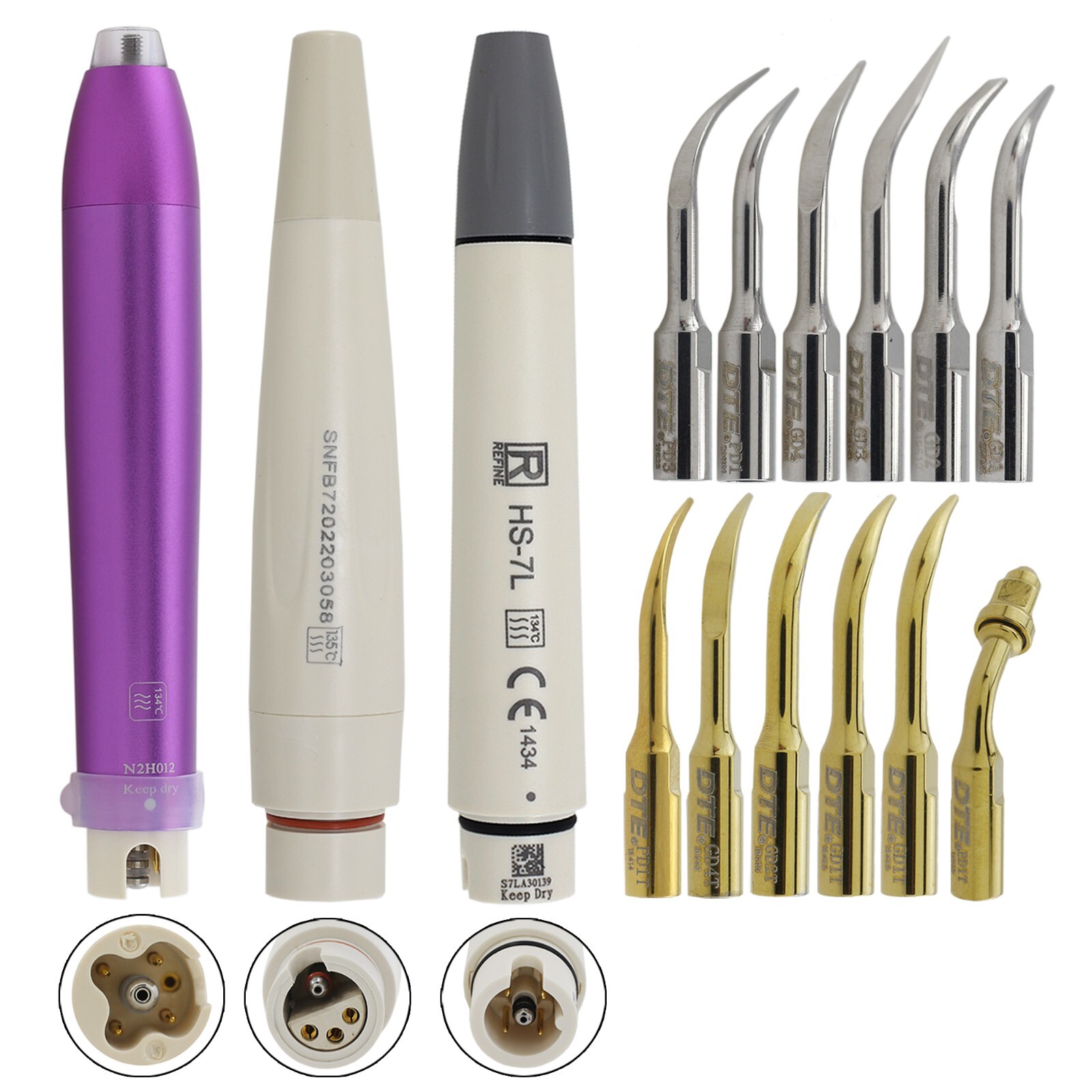 Dental Satelec ACTEON NEWTRON B LED Slim Ultrasonic Scaler Handpiece DTE Tips