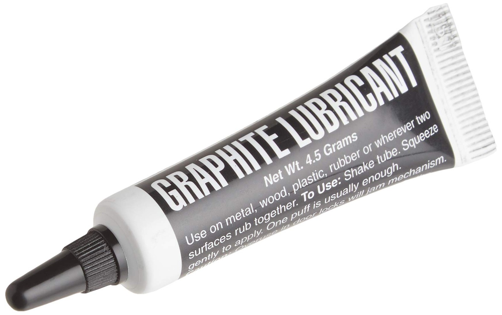 Graphite Dry Lock Lubricant Powder, 4.5 Grams (9501), Black and White