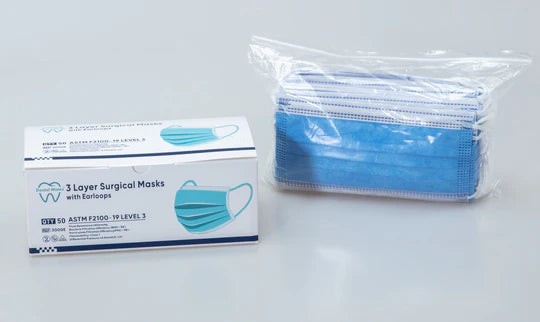 1000pcs Blue A&P Minico Disposable Face Masks 4 Layer Protection Level 3 Bulk