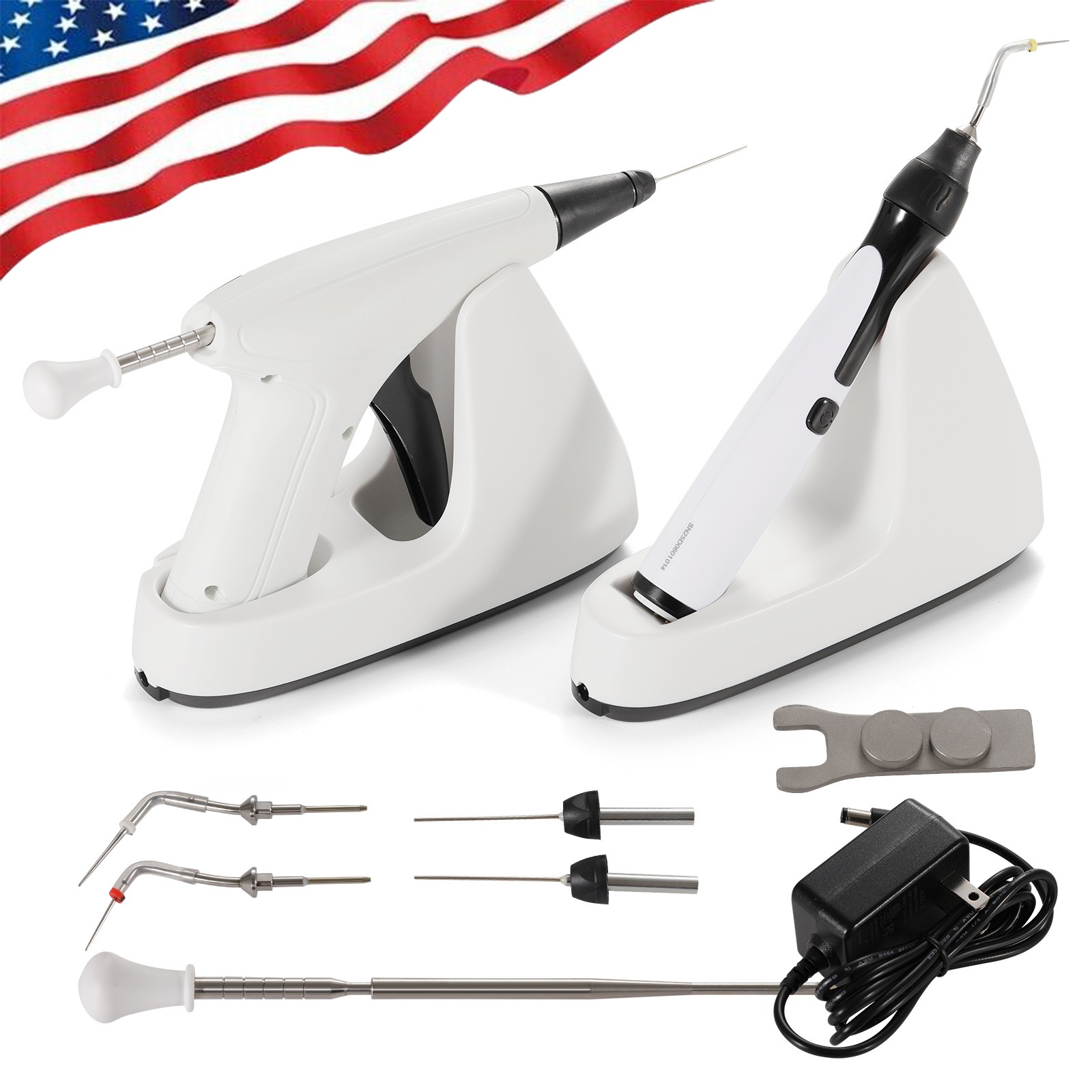 Dental Obturation System Endo Gun Heated Pen Percha Gutta +Buchanan Hand Plugger