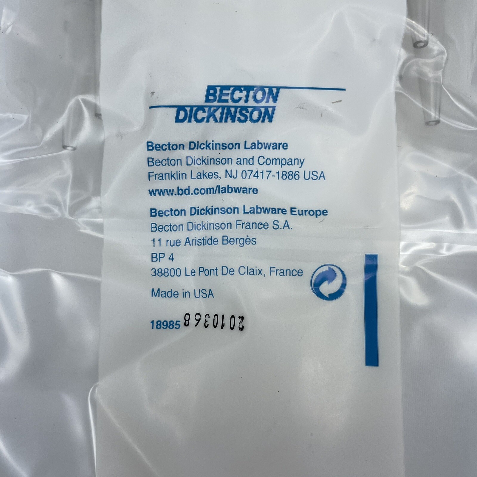 BD Falcon 10mL Serological Pipet 7530 – 10″ 1/10mL w/ Plug – Sterile Pack of 25