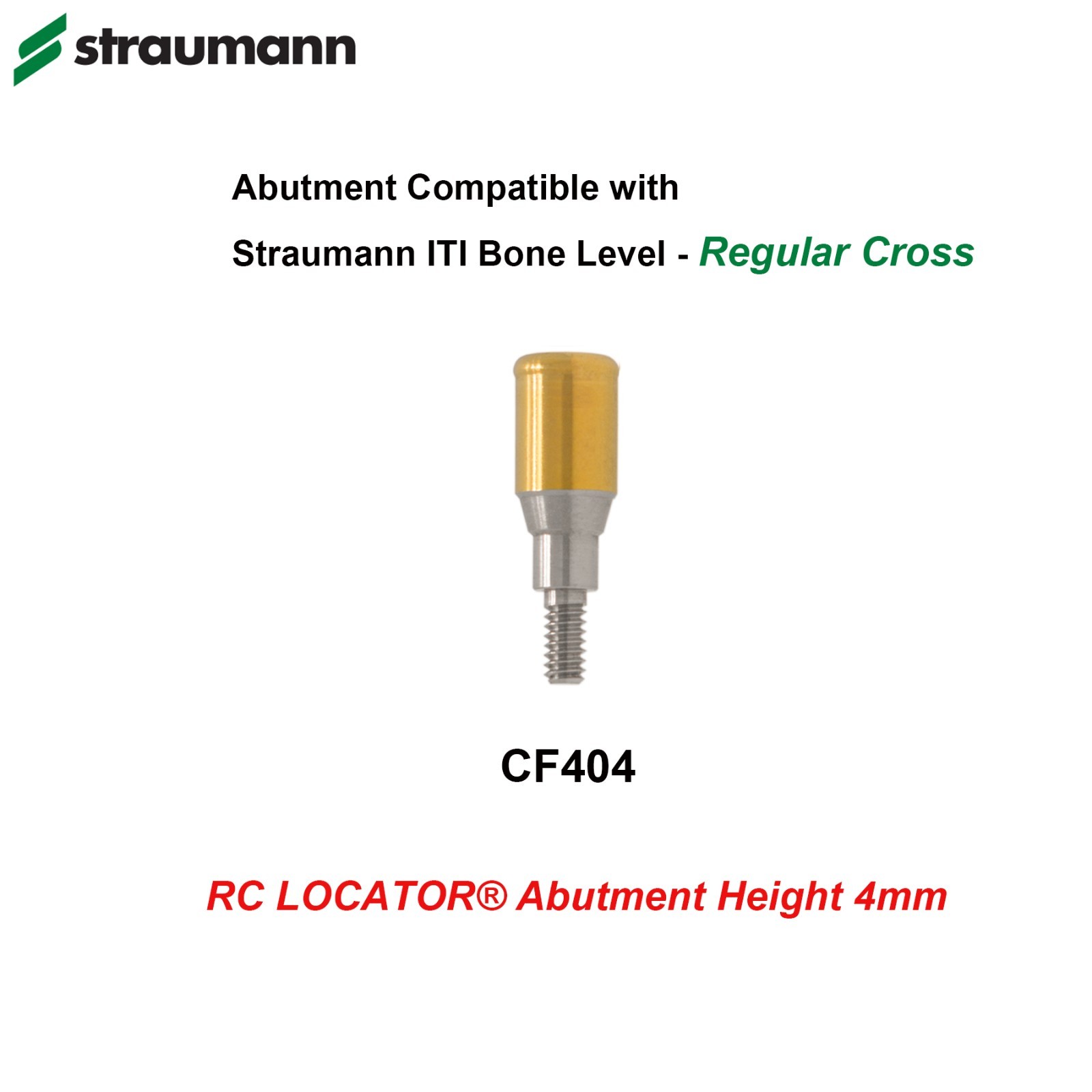 Locator Attachment Abutment for Straumann ITI BLT Implants Locator Male Cap Tool