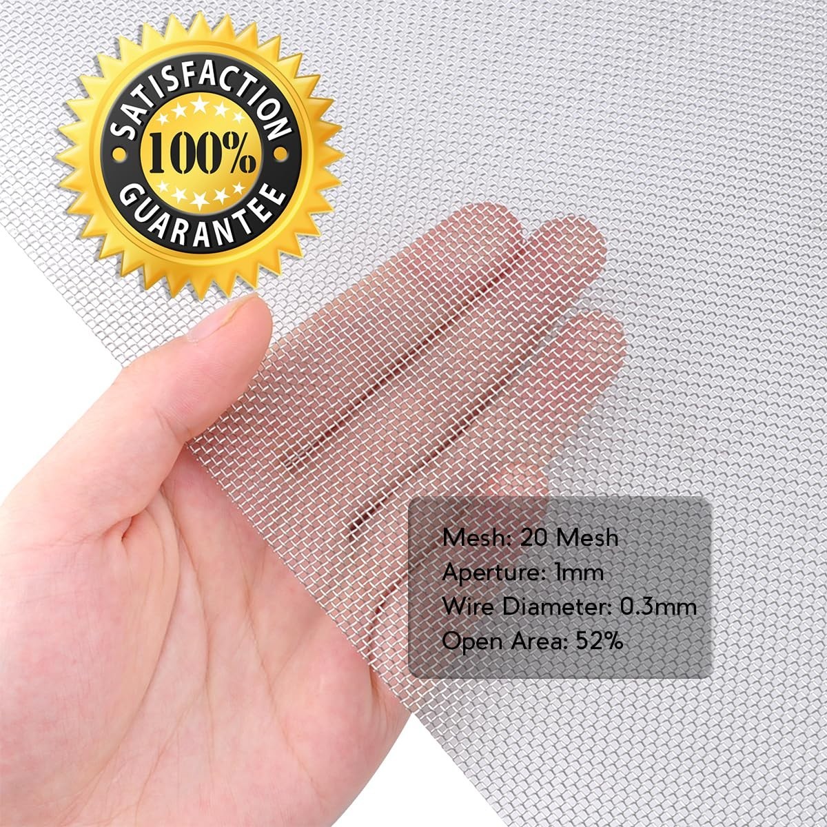 Bendable 304 Stainless Steel Mesh – 8 Pack, Easy Cut for Custom DIY Solutions