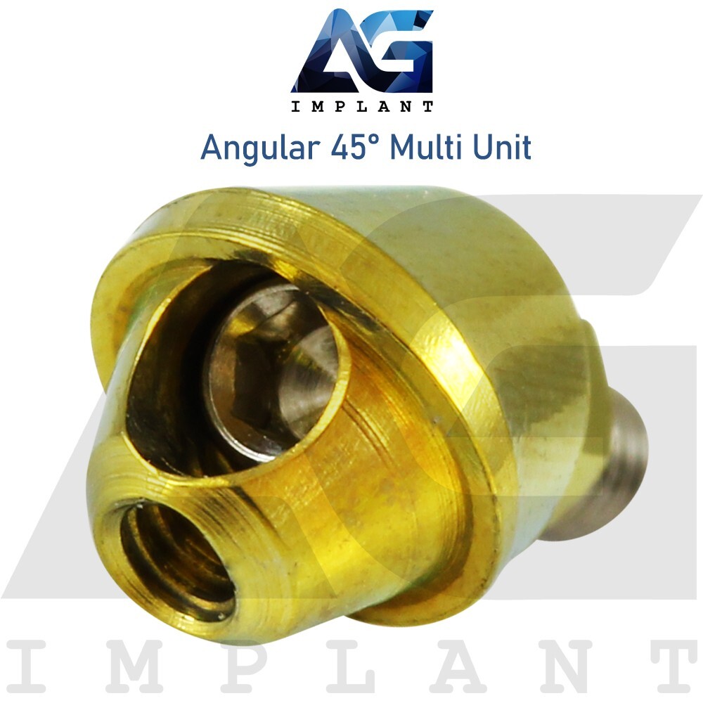 10 Angular 45° Multi Unit 1.6 Prosthetic Full Kit Internal Hex With Screw