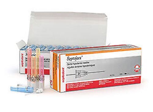 SEPTODONT SEPTOJECT NEEDLES, 100/BOX, 10 BOXES/CASE, 1 CASE (1,000 NEEDLES)