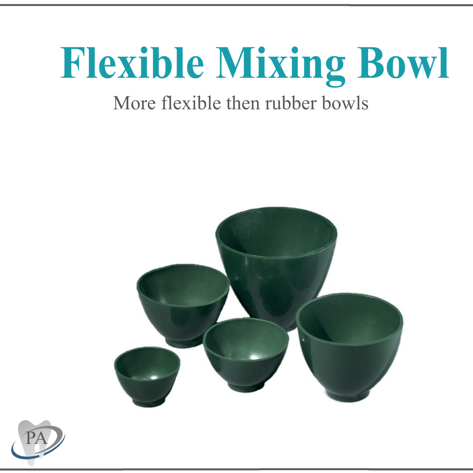 Dental Alginate Mixing Bowl Lab Flexible Impression Bowl Small, Medium or Large