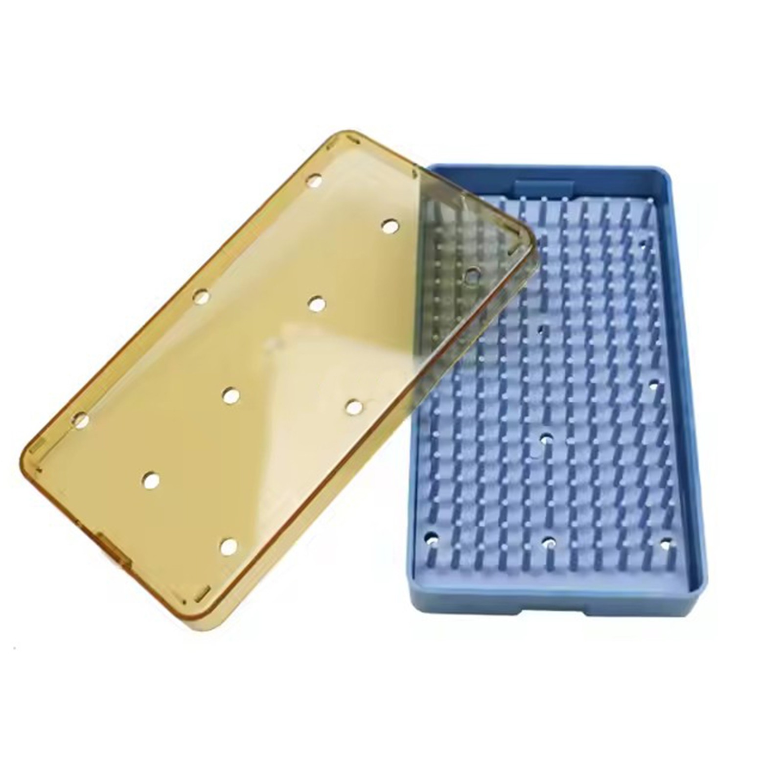 Small Size Dental Silicone Sterilization Tray Case Single Layer Disinfection Box