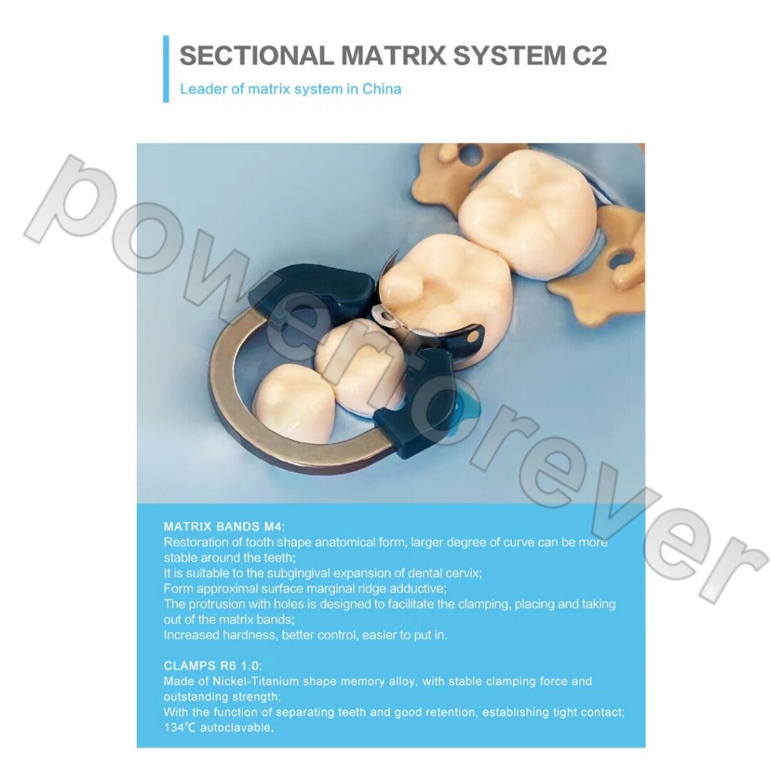 Dental Sectional Contoured Matrix System Matrices Bands Clip Clamp Holder Ring