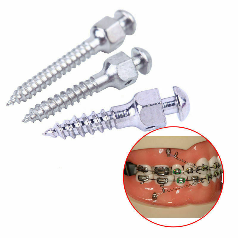 Dental Orthodontic Micro Implants Mini Screw Self-Drilling Fuchsia Screwdriver
