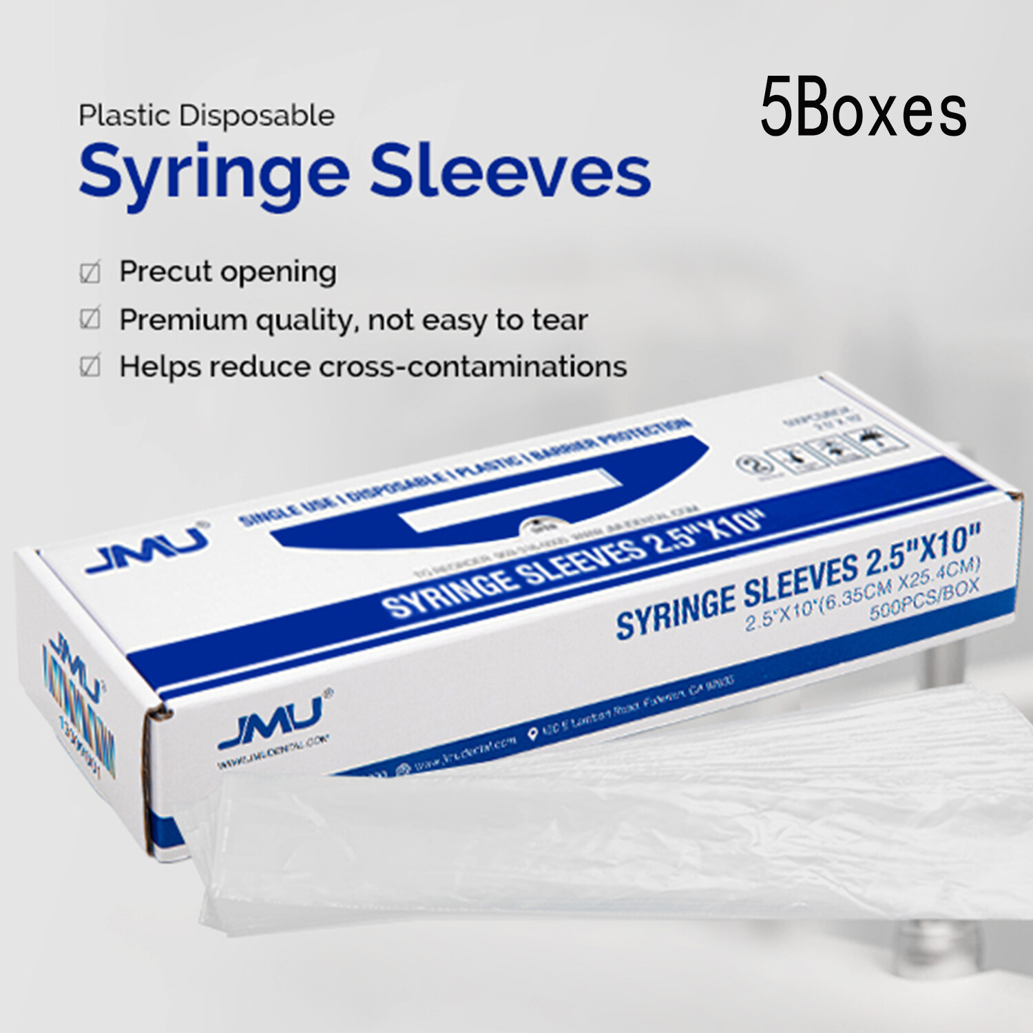 2500Pcs Dental 3 Air Water Syringe Sleeves Covers Handpieces -5Boxes