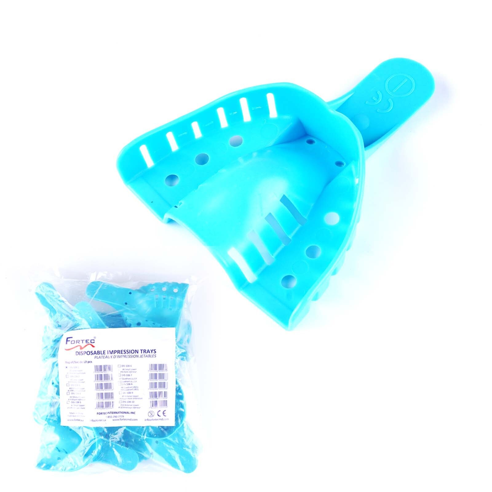 Impression Tray #1 Upper Blue Pack of 12 Pcs