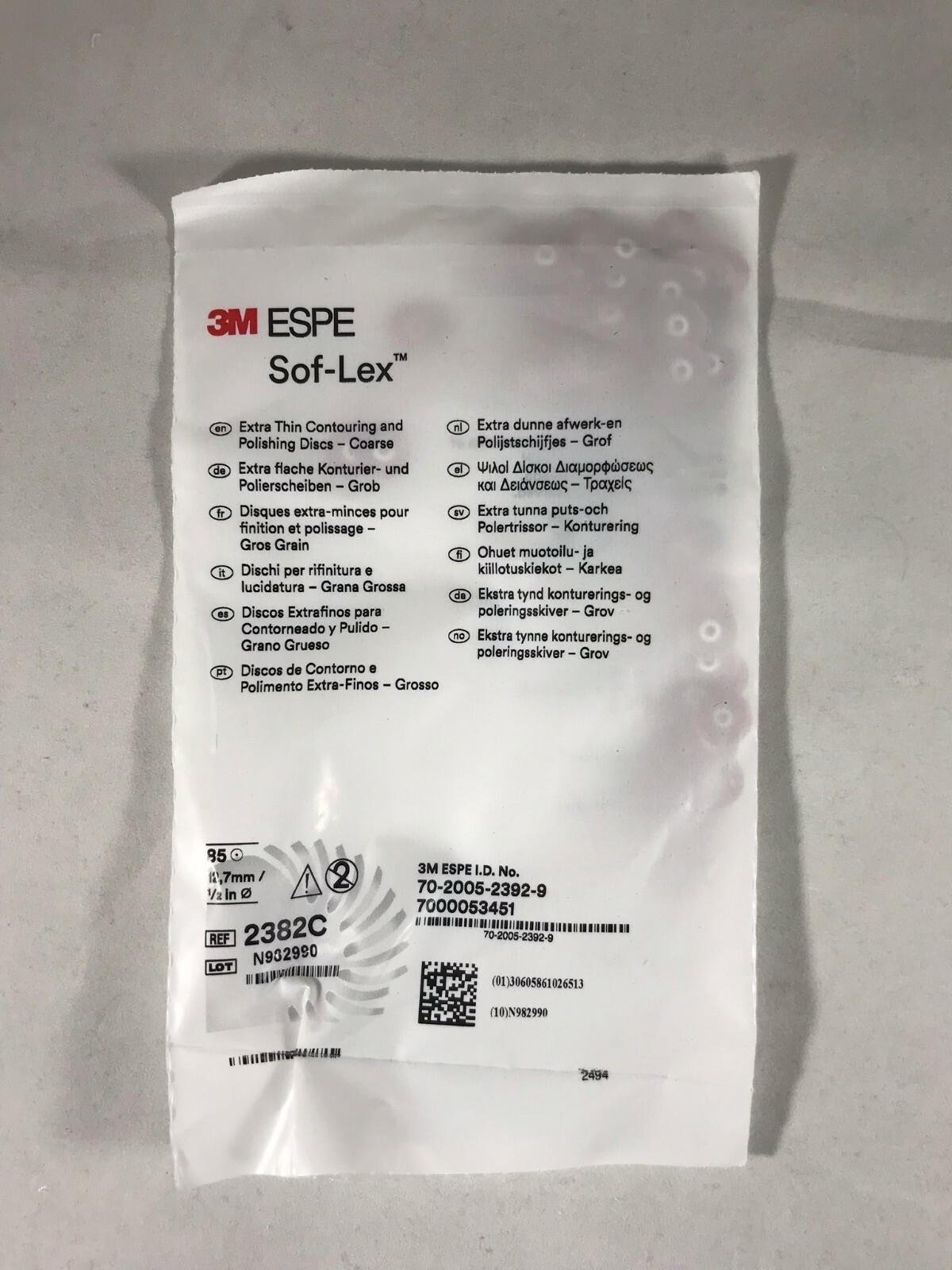 85pc 2382F Extra Thin Sof-Lex Contouring and Polishing Disc 12.7mm 1/2″ 3M ESPE