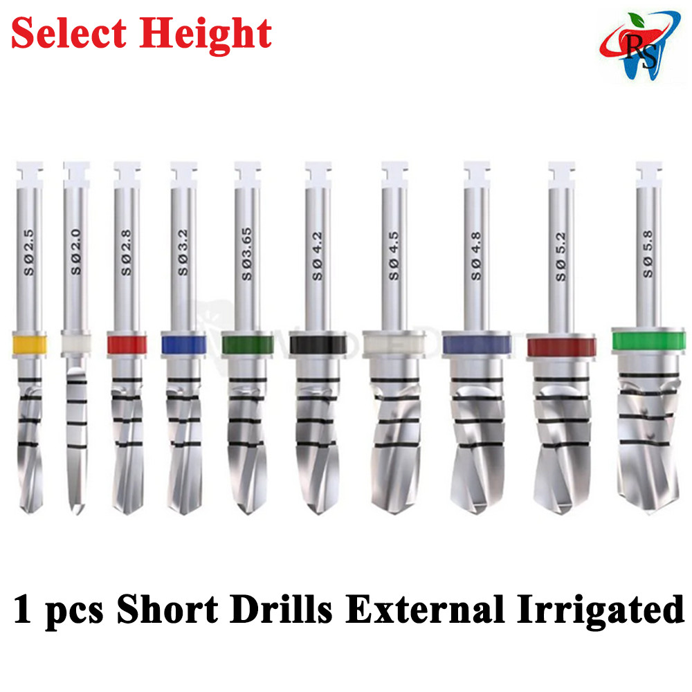 1pcs Dental Short Drill External Irrigated Surg ical Tools Burs