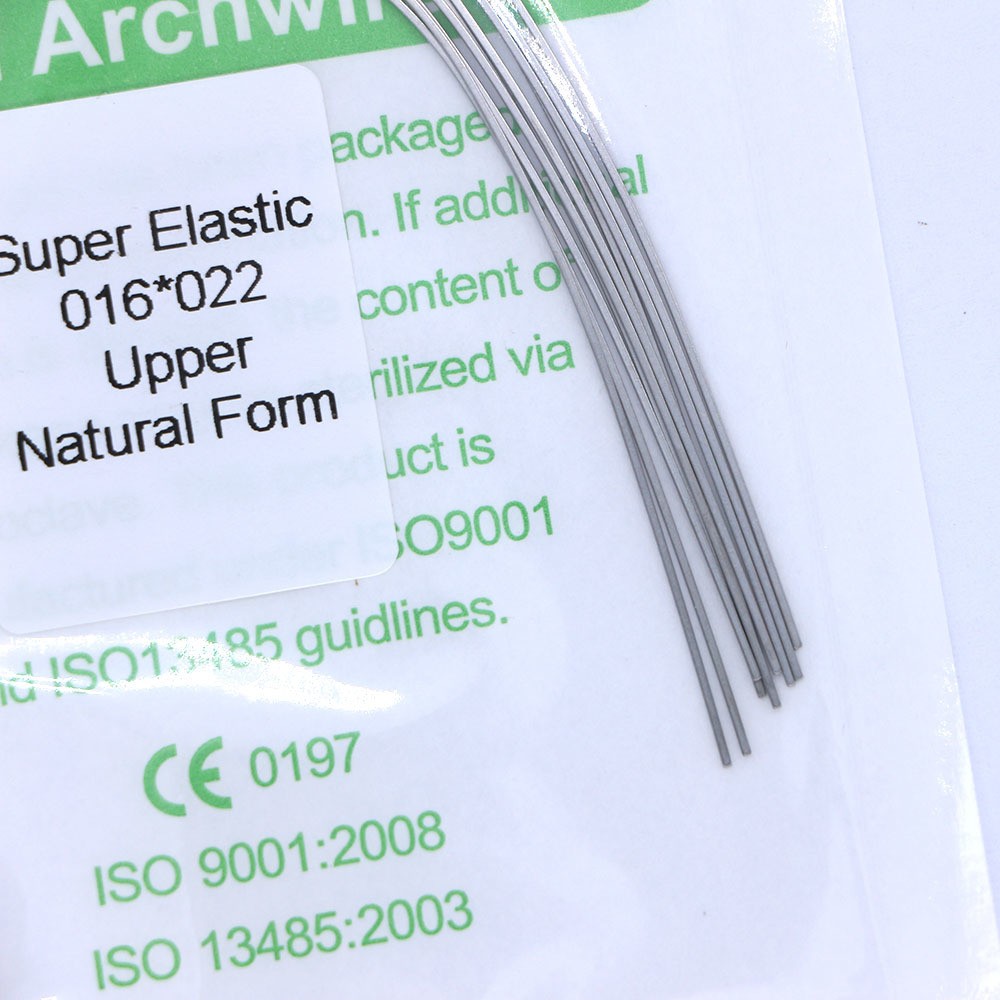 1×Dental Orthodontic Super Elastic Niti Rectangular Arch Wire Natural 16×22Upper