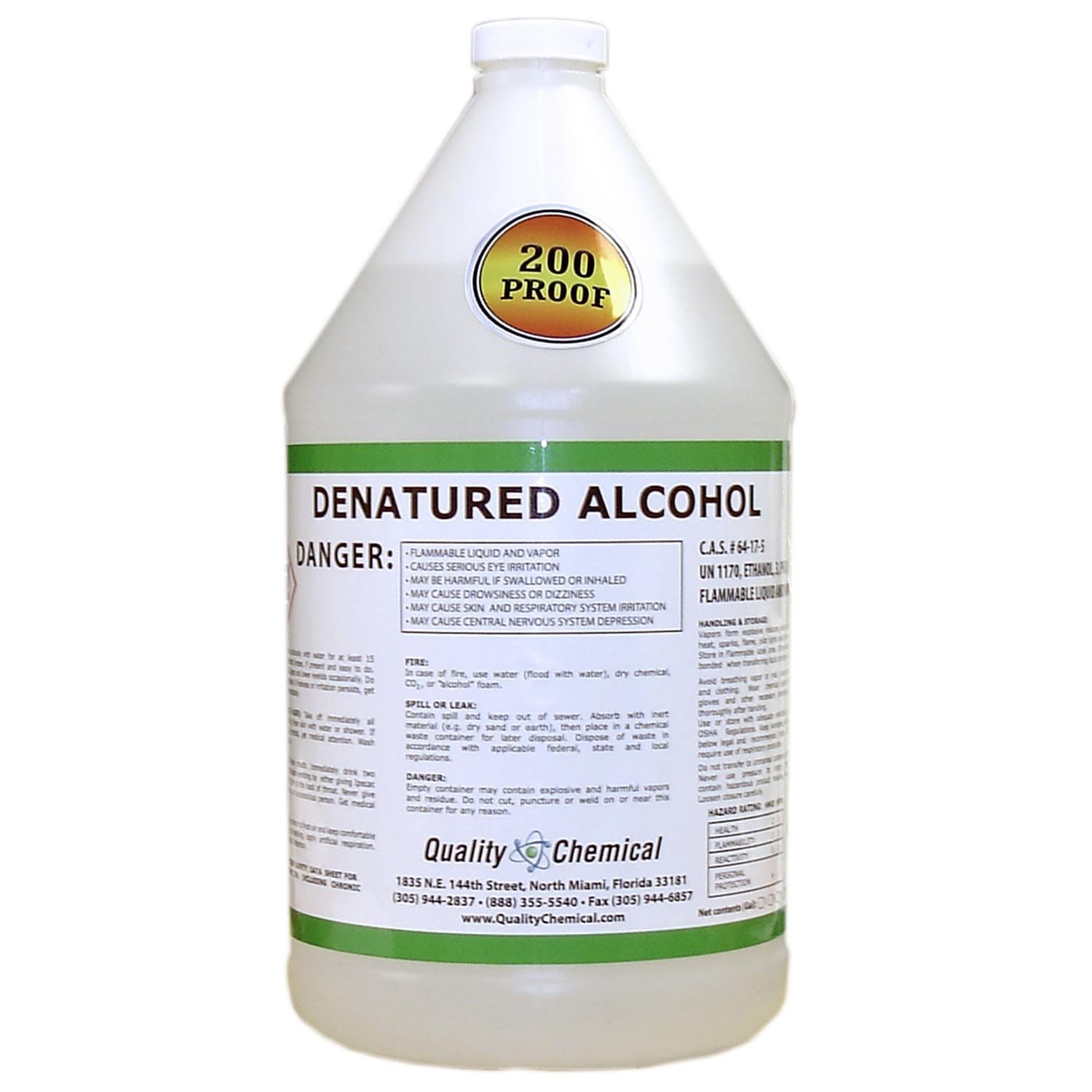 ‘s Denatured Alcohol 200-Proof Ethyl Alcohol – for Cleaning, 1 Gallon (128 oz.)