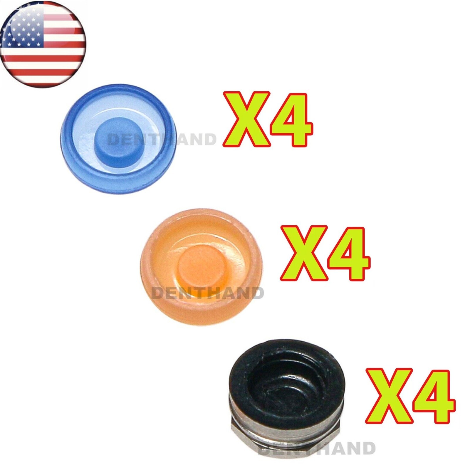 US Dental Universal Overdenture Implant Retention Caps Metal Housing Caps 2.4lbs