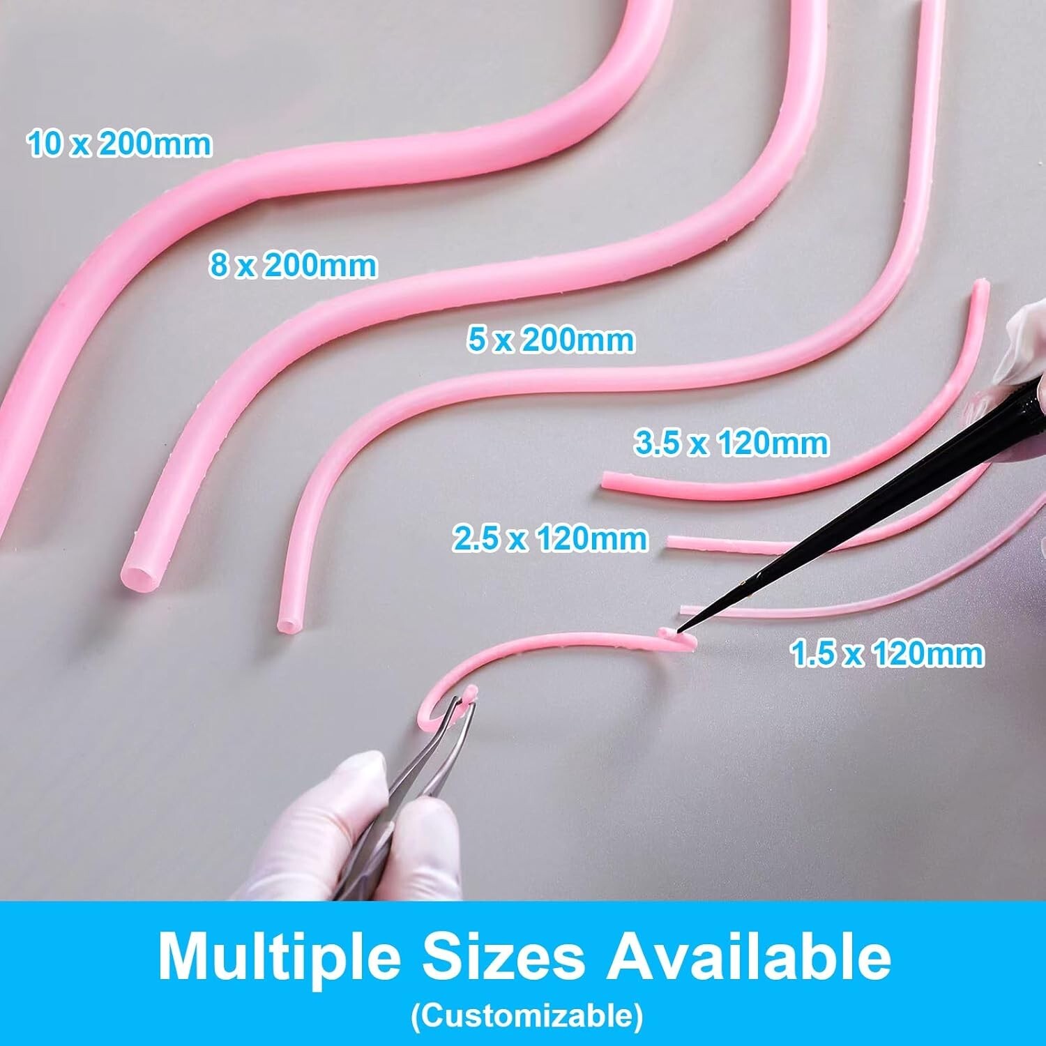 4PCS Vascular Microvascular Model Anastomosis Suture Training Teaching Mult Size