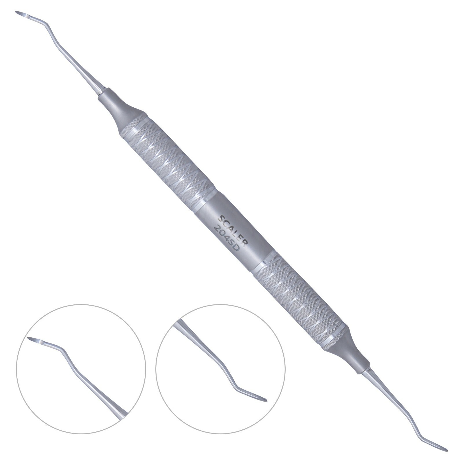 Set of 6 JACQUETTE Sickle Dental Scalers, 204SD, Norralco-Light-75-10, Premium