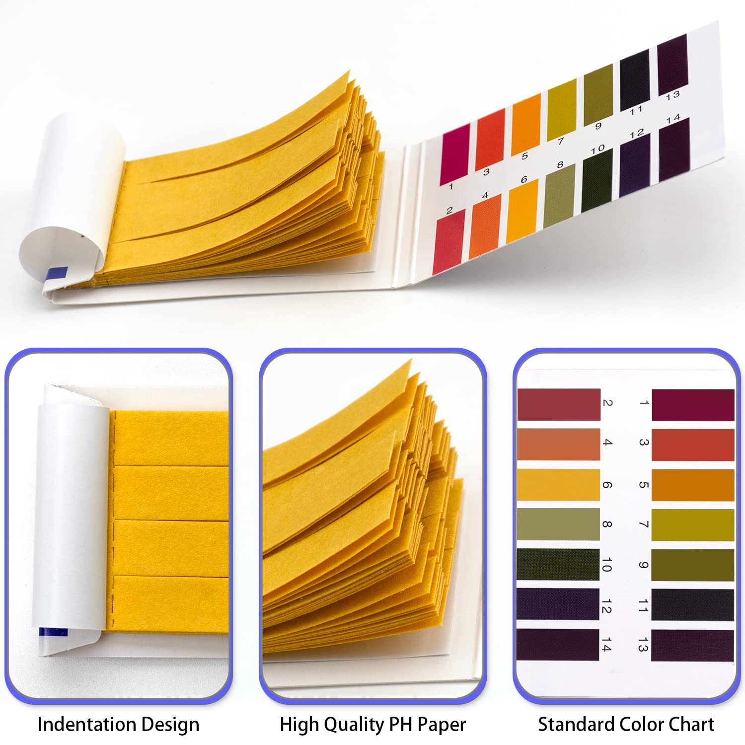 320PCS pH Indicator Test Strips 1-14 Laboratory Paper Litmus Tester Urine Saliva