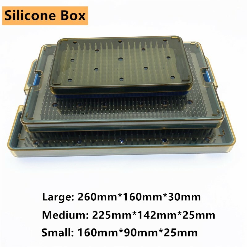 Sterilization tray disinfection case autoclavable box for surgery instrument