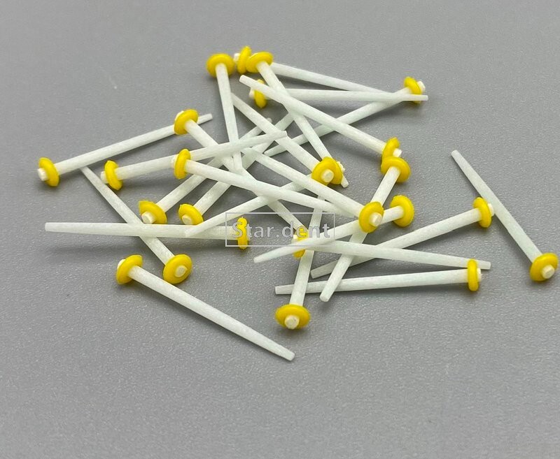 200x Dental Quartz Glass Fiber Post Teeth Restorative Screw Straight Endo Posts