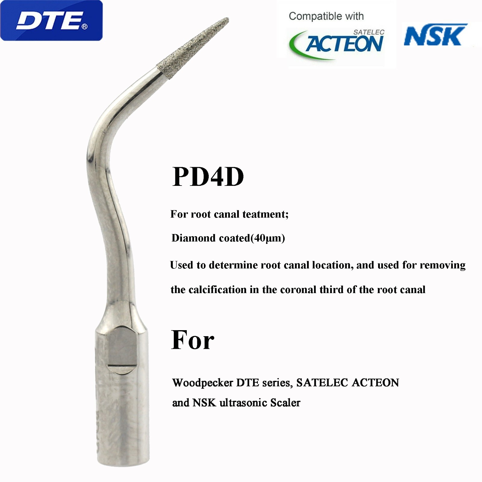 Woodpecker Dental Ultrasonic Piezo Scaler Tip Endo Perio DTE SATELEC EMS G1 P1 E