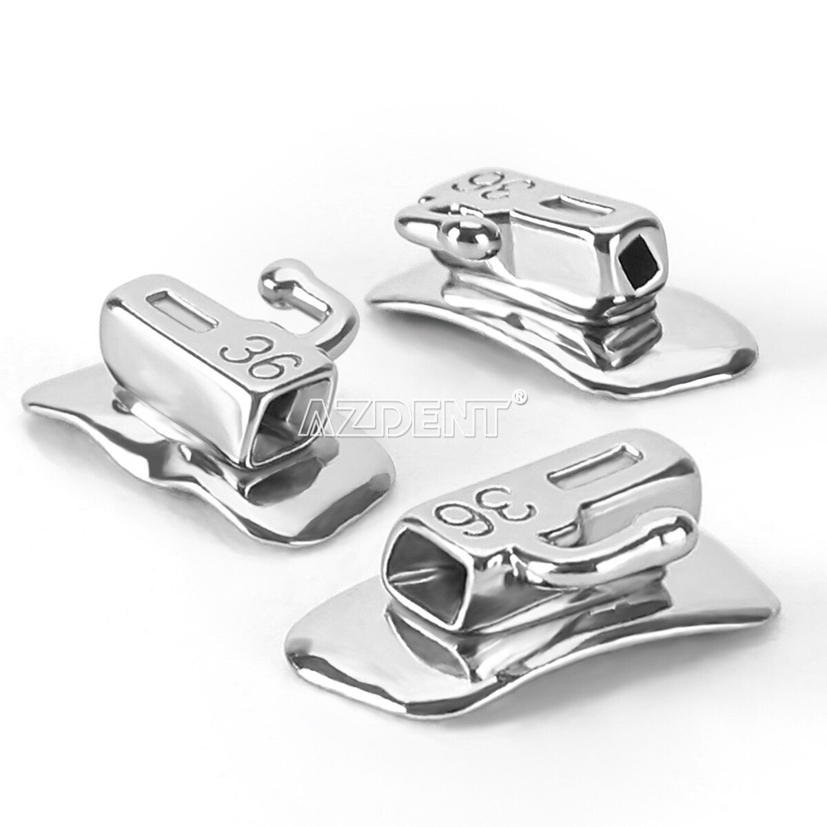 AZDENT Dental Orthodontic Self-Ligating Brackets Braces Mini Roth.022 Hooks 345