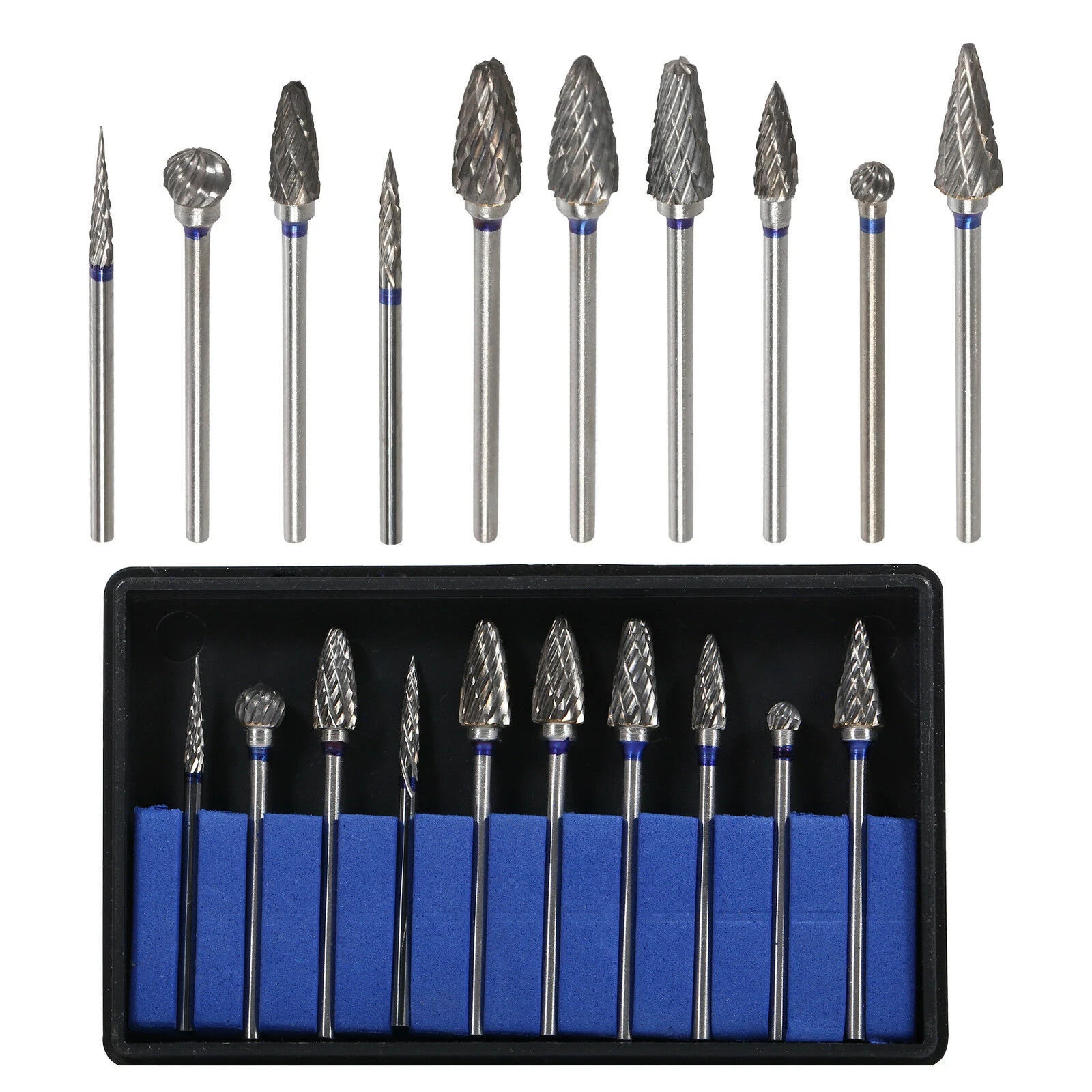 10 Pcs/Box Dental Cutter HP Polishing Tungsten Carbide Steel Rotary Drills Bur