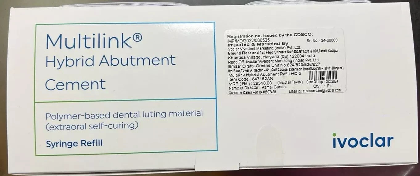 Ivoclar Vivadent Multilink Hybrid Abutment Bonding Composite Cement 9g USA SHIP