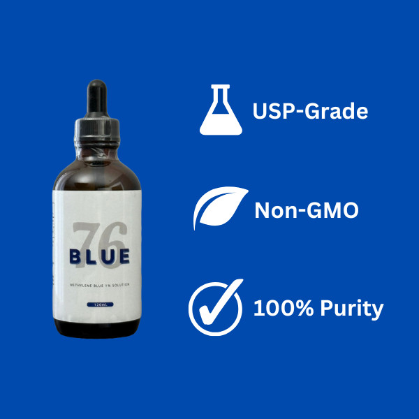 Methylene Blue 1% Solution 120mL – Lab & Aquarium USP Grade