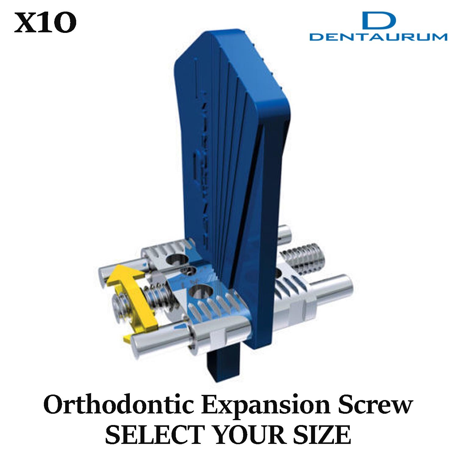 Dentaurum Orthodontic Expansion Screw Sizes Small/Medium/Maxi/Magnum 10pcs