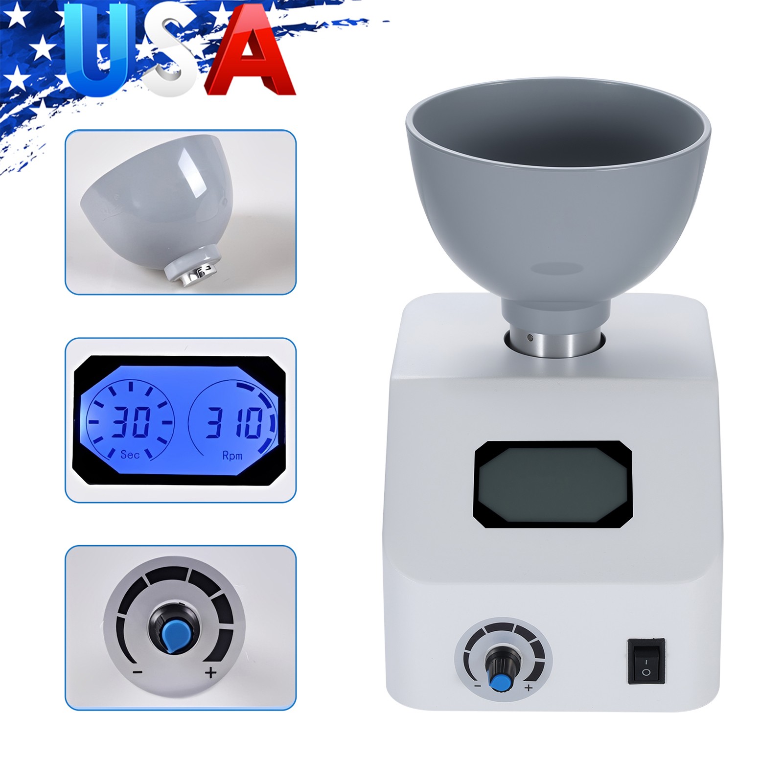DENTAL LAB IMPRESSION MATERIAL ALGINATE MIXER 110V USA SHIPPING
