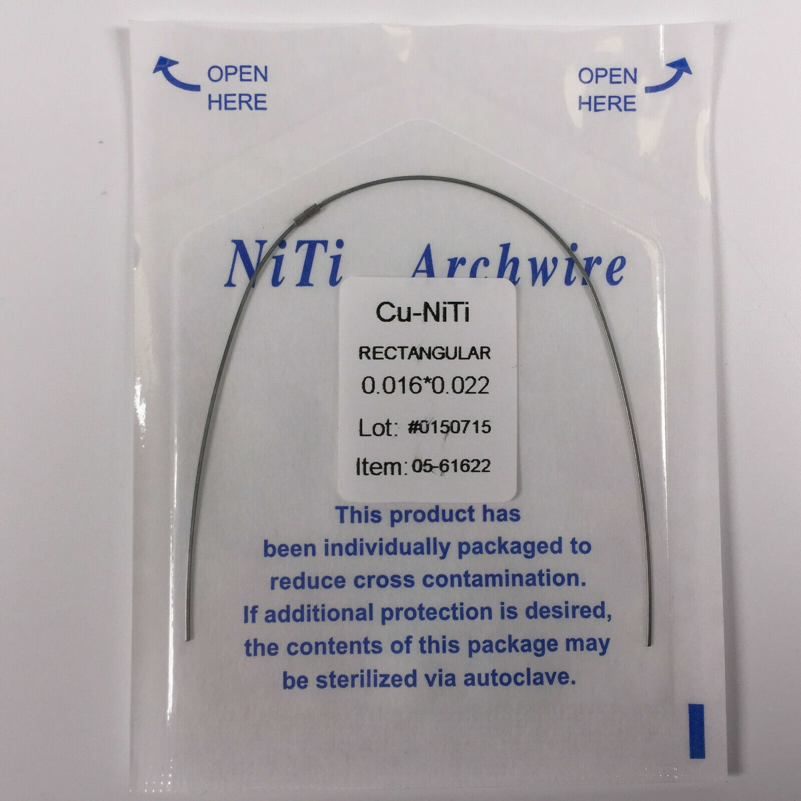 Dental Copper Cu-Niti Round Rectangular Arch Wires & Stops DAMON 013-018 1425