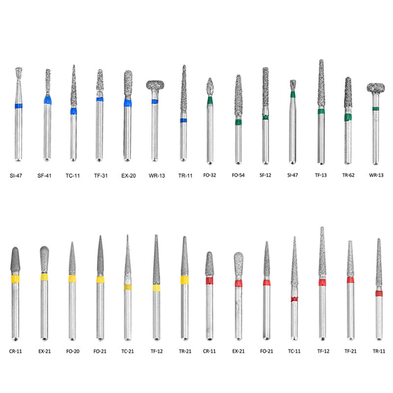 10pcs/pack Dental Lab Diamond FG Burs Drill For High Speed Handpiece 1.6mm