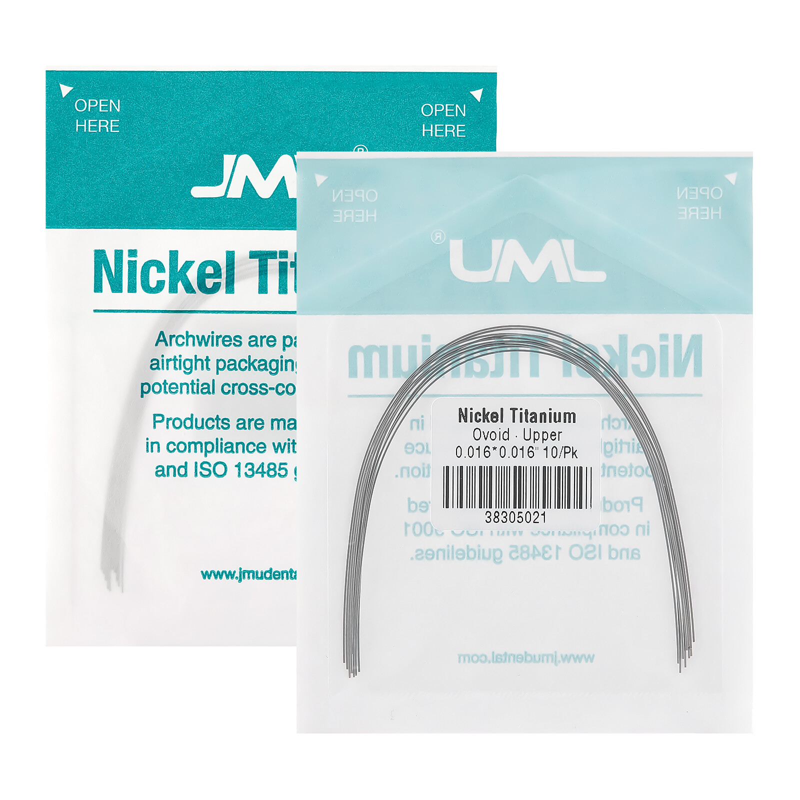 50bags Dental Orthodontic Brace Arch Wires Super Elastic NITI Round Ovoid Form