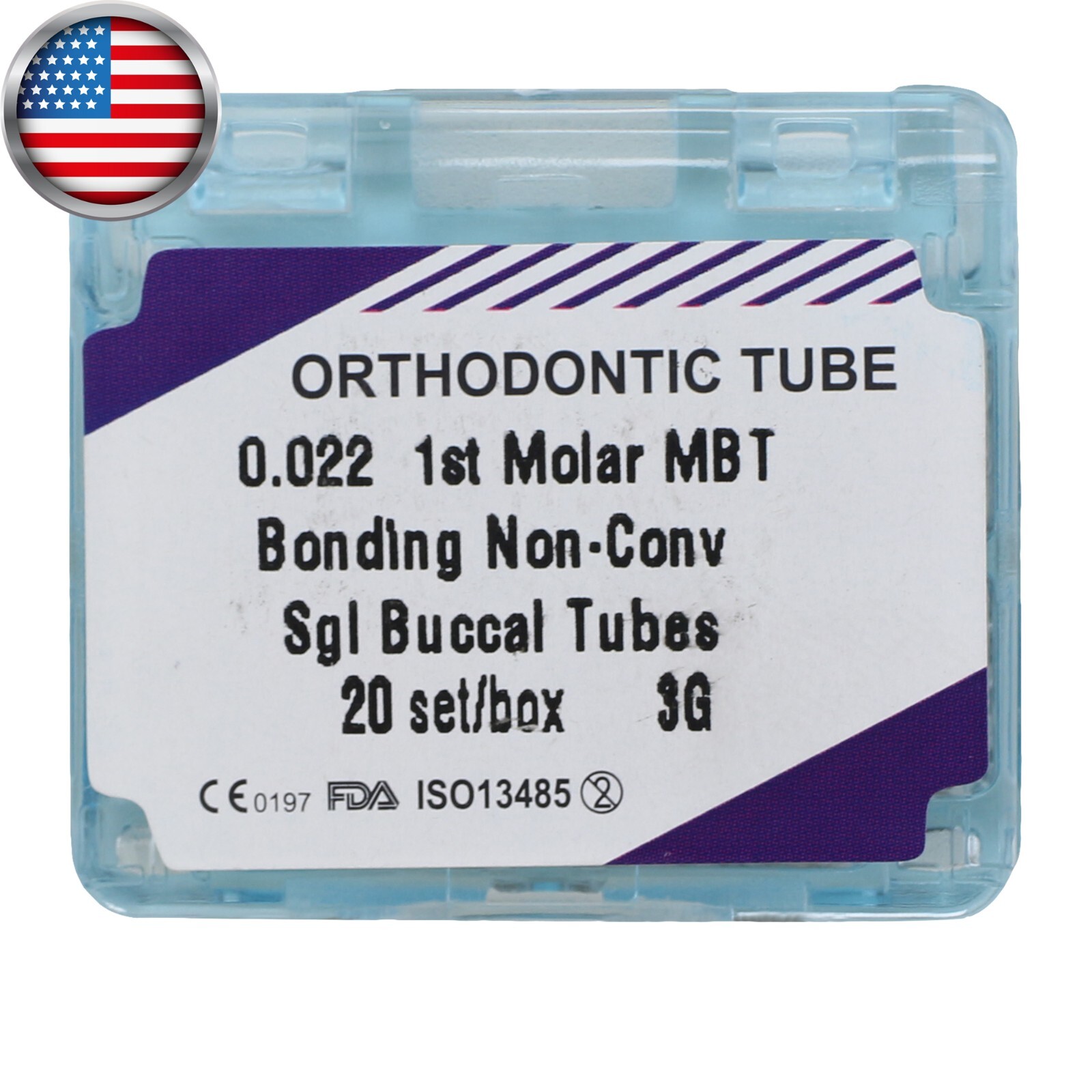 80 Orthodontic Buccal Tube Dental Tubos Ortodoncia 1st 2nd Molar Roth MBT 022 3G