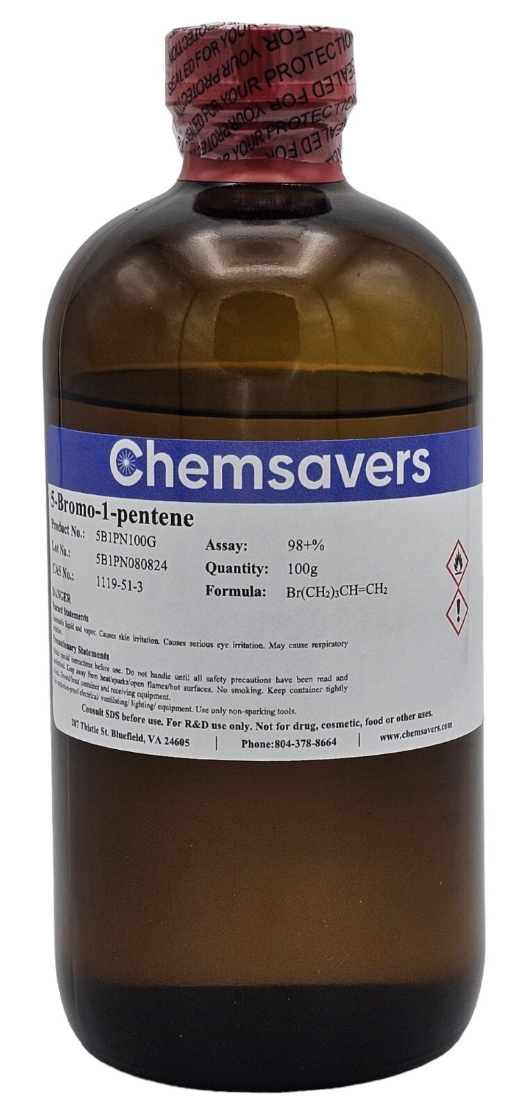 5-Bromo-1-pentene, 98+%, 500g