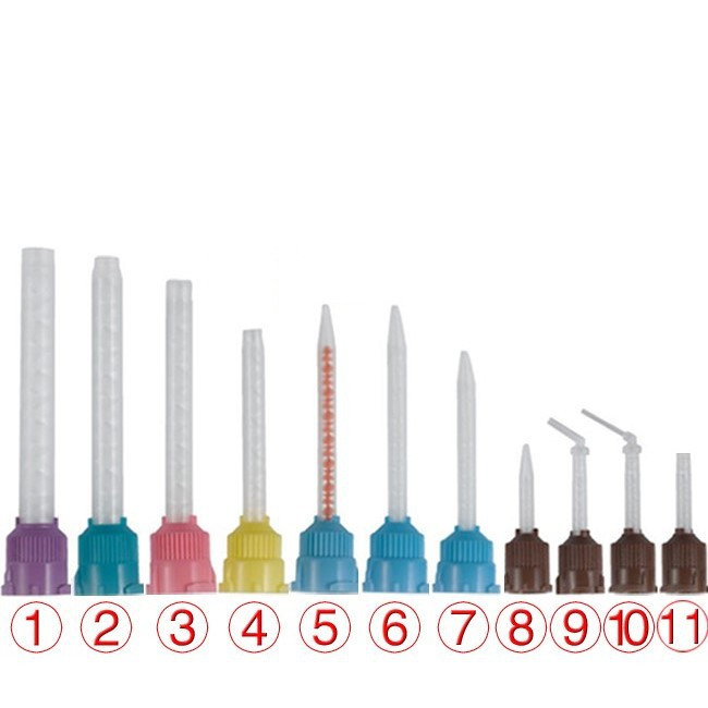 100Pcs Dental Disposable Impression Mixing Tips Temporary Cement HP Mixing Tips