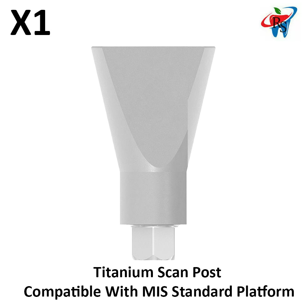 Dental Lab CAD/CAM Titanium Scan Post Compatible With MIS Standard Platform