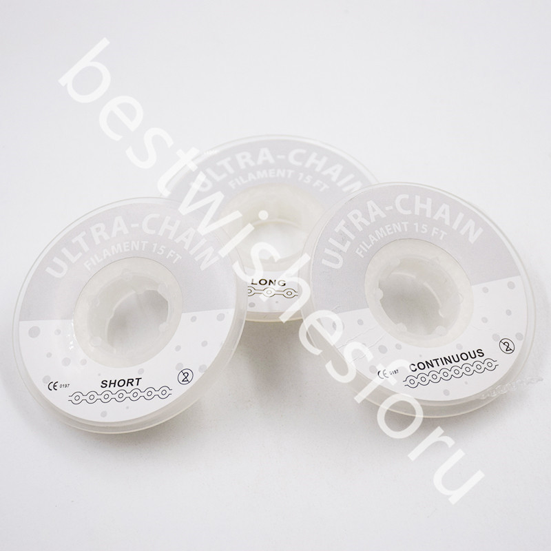 Dental Orthodontic Elastic Rubber Bands Power Ultra Chain Continuous Short Long