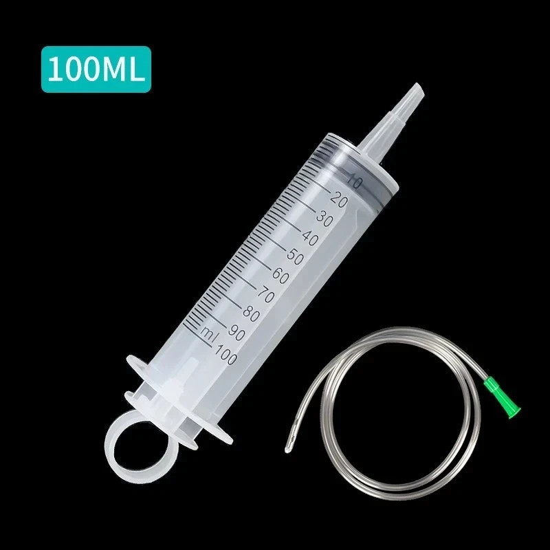 100ml 300ml 500ml Large Capacity Syringe with Hose Oil Pump Pet Feeding Measure