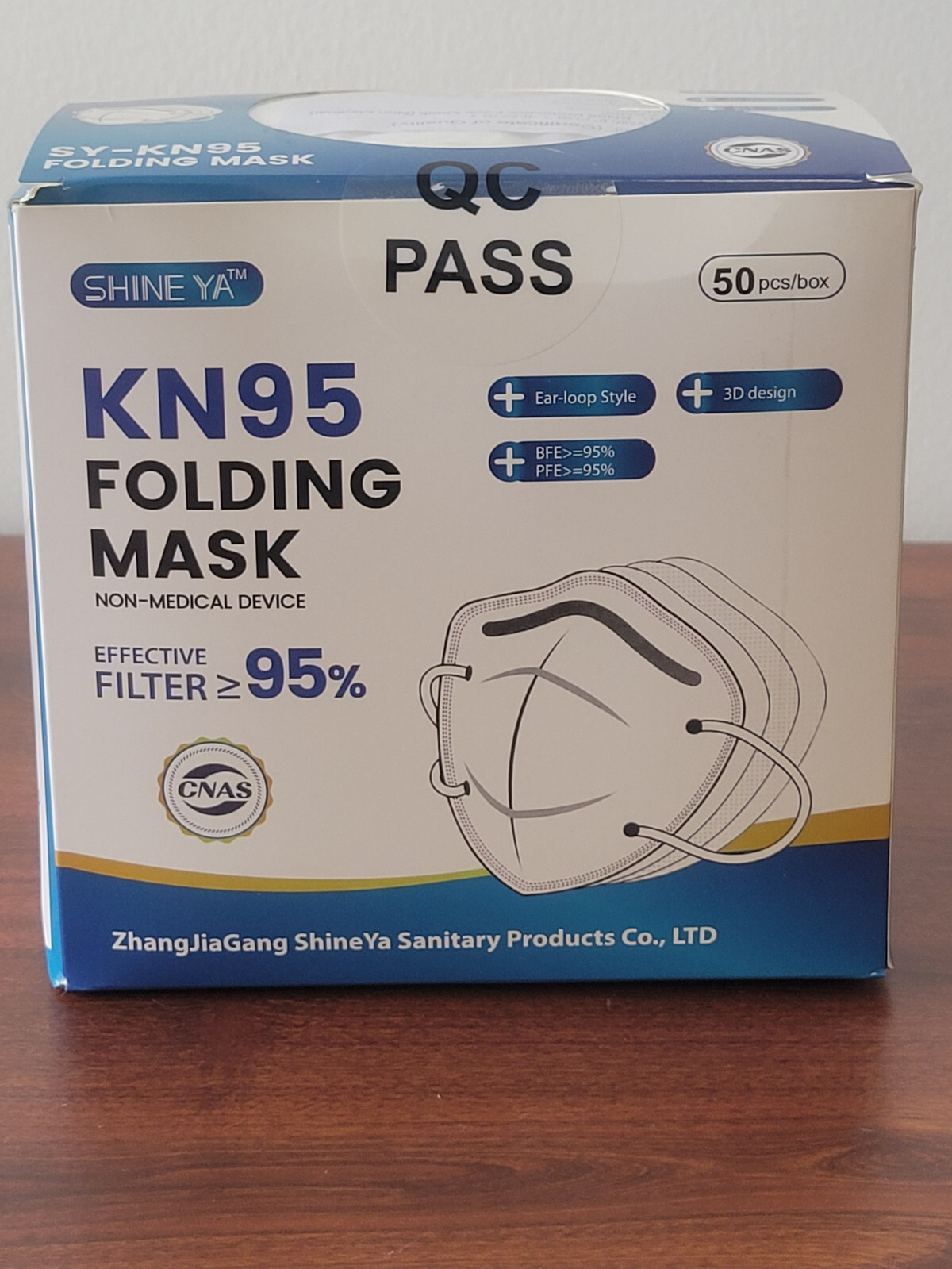 50 / 100 Pcs White KN95 Protective 5 Layer Disposable Face Mask Mouth Nose Cover