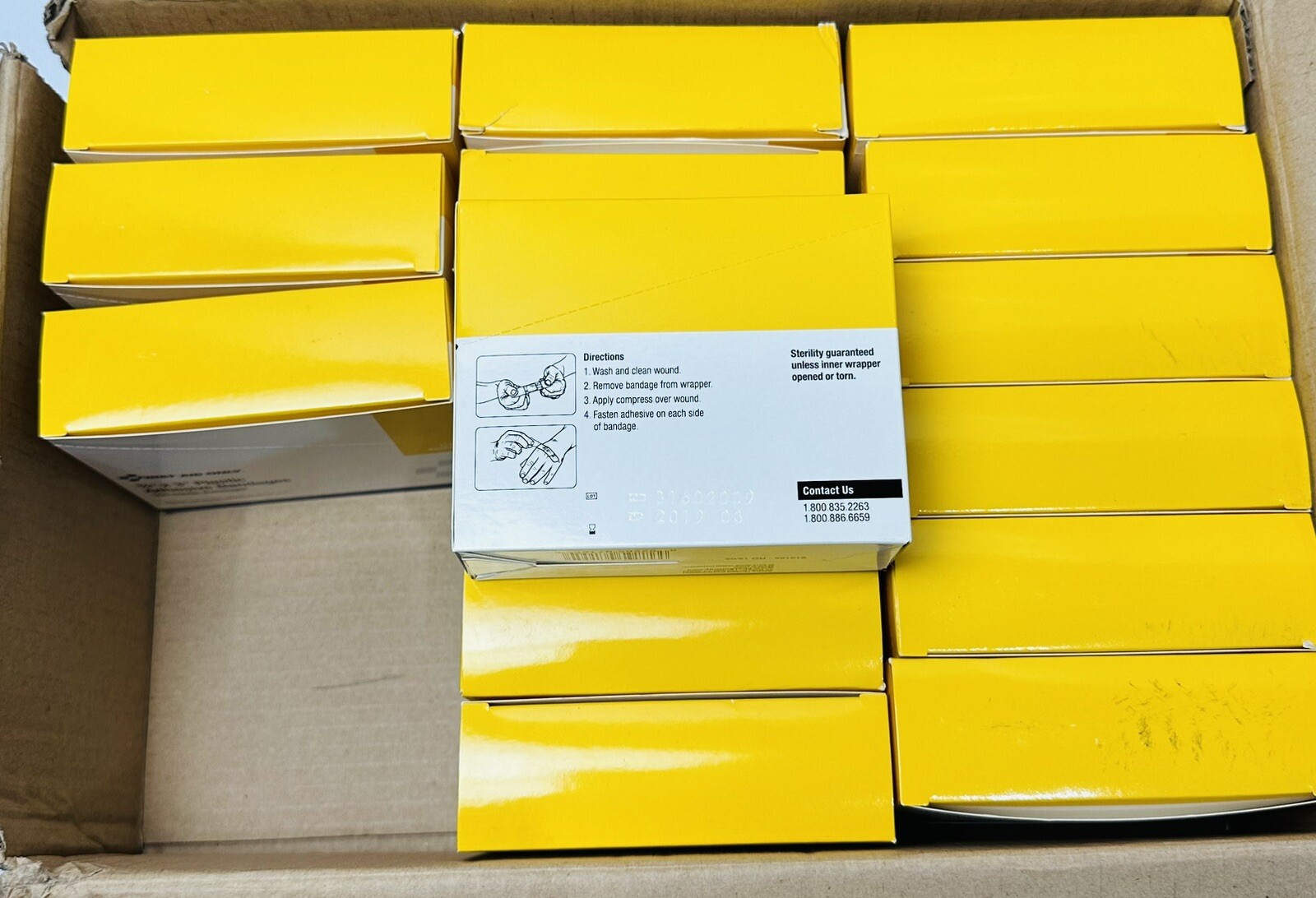 16 Boxes First Aid Only Plastic Adhesive Bandages 0.75″ x 3″, 100/BX, G155