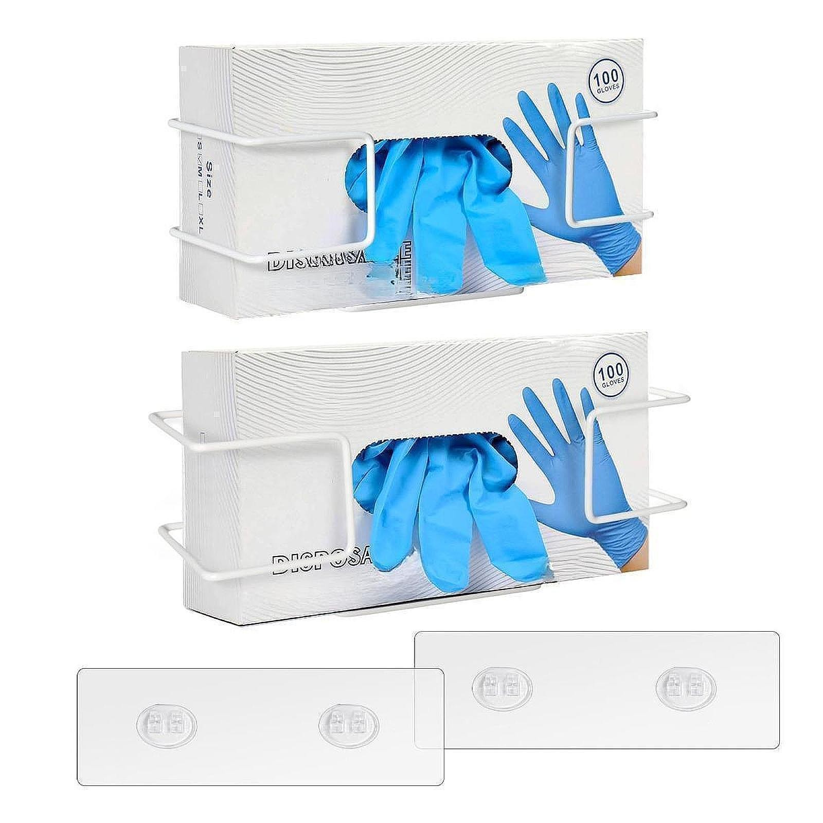 2Pcs Disposable Glove Dispenser Multipurpose for Bathroom Restaurant Kitchen
