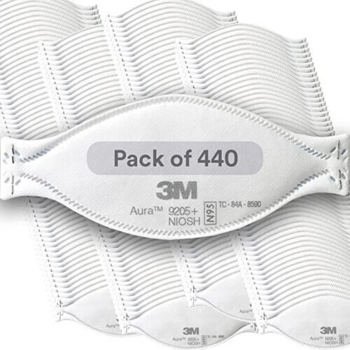 3M Aura 9205+ N95 NIOSH Flat Fold Particulate Respirator case of 440 SINGLE PACK
