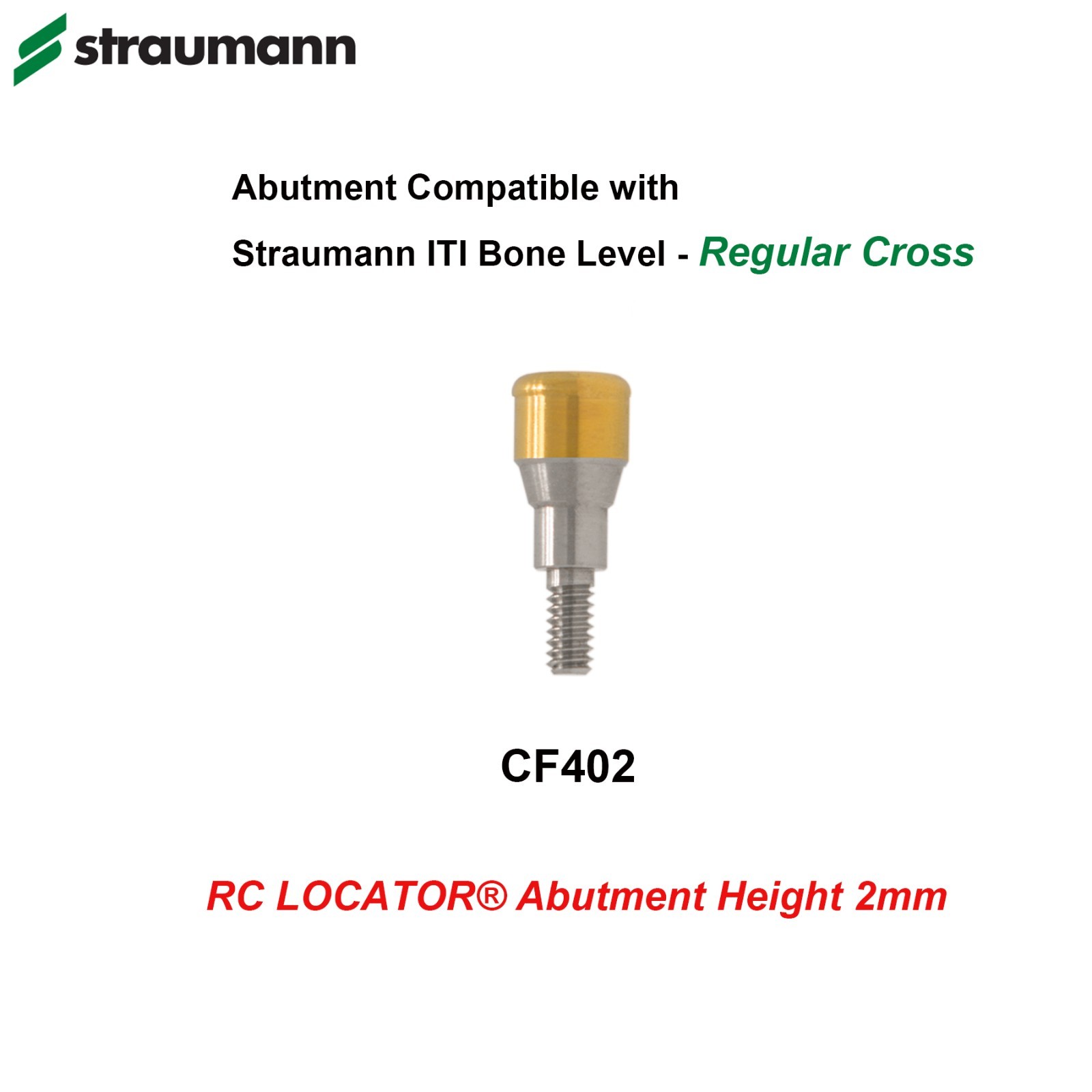 Locator Attachment Abutment for Straumann ITI BLT Implants Locator Male Cap Tool