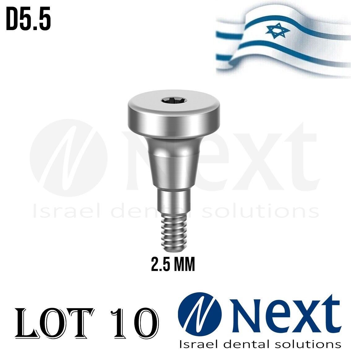 Lotx10 Healing cap D5.5 abutment Neo GM Dent Grand Morse Straumann Fit 2.5 mm